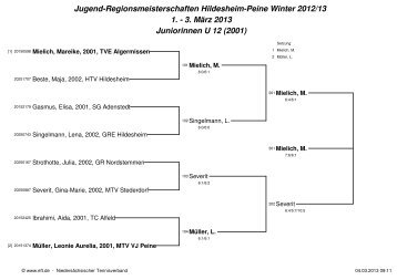 Jugend-Regionsmeisterschaften Hildesheim-Peine Winter ... - NTV