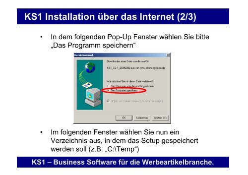 Erste Schritte mit KS1 3.2 - Offene Systeme Software!