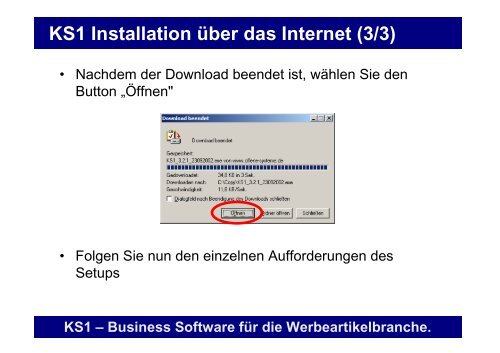 Erste Schritte mit KS1 3.2 - Offene Systeme Software!