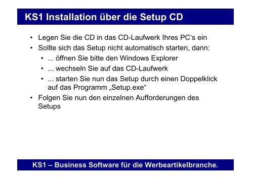 Erste Schritte mit KS1 3.2 - Offene Systeme Software!