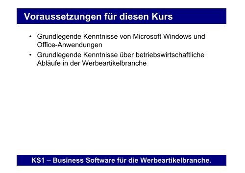 Erste Schritte mit KS1 3.2 - Offene Systeme Software!