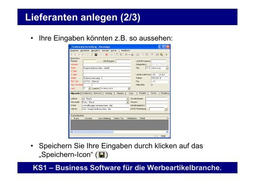 Erste Schritte mit KS1 3.2 - Offene Systeme Software!