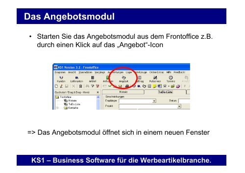 Erste Schritte mit KS1 3.2 - Offene Systeme Software!