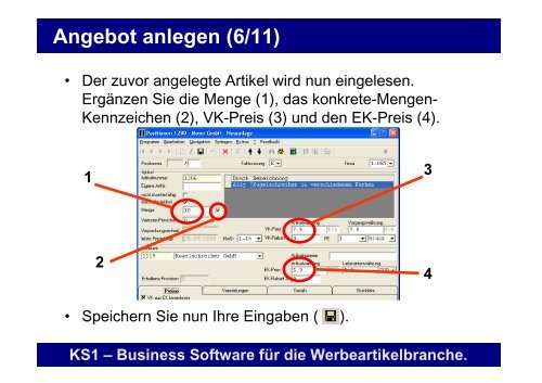 Erste Schritte mit KS1 3.2 - Offene Systeme Software!