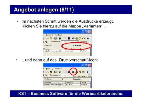 Erste Schritte mit KS1 3.2 - Offene Systeme Software!