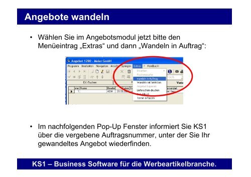 Erste Schritte mit KS1 3.2 - Offene Systeme Software!