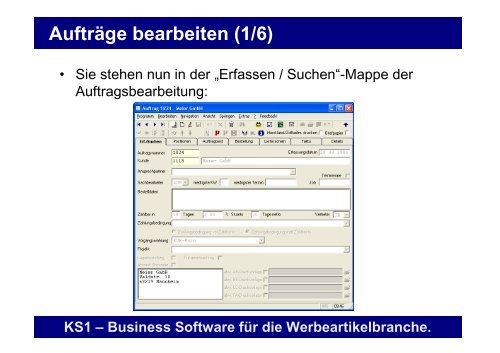 Erste Schritte mit KS1 3.2 - Offene Systeme Software!