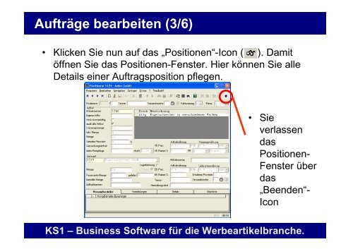 Erste Schritte mit KS1 3.2 - Offene Systeme Software!