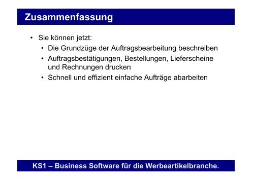 Erste Schritte mit KS1 3.2 - Offene Systeme Software!