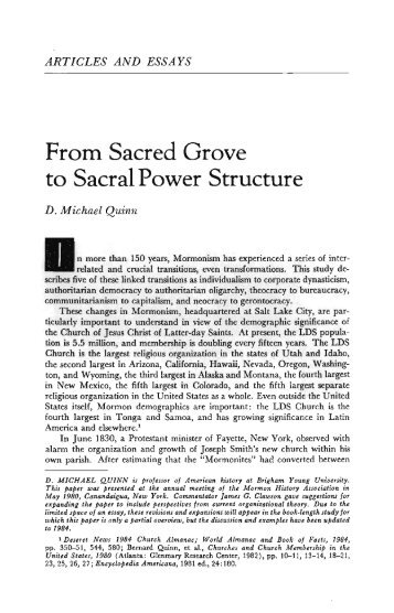 From Sacred Grove to Sacral Power Structure - Dialogue – A ...