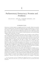 Parliamentary Democracy: Promise and Problems - Oxford ...