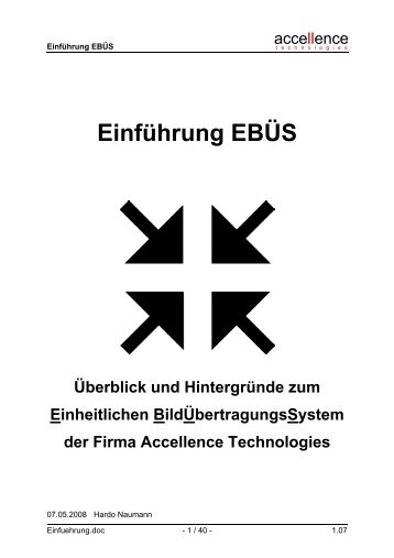 Einführung EBÜS - Accellence Technologies GmbH