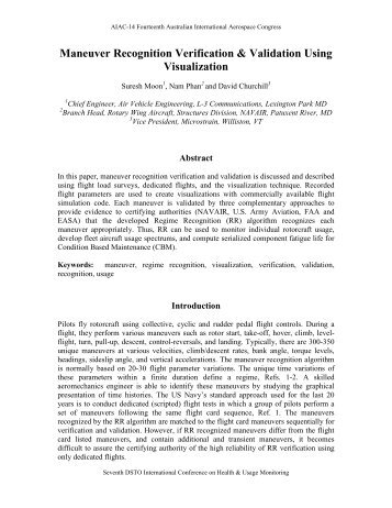 Maneuver/Regime Recognition Validation & Verification Using ...