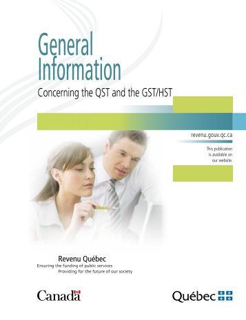 General Informatiion Concerning the QST and the GST/HST - Ryan