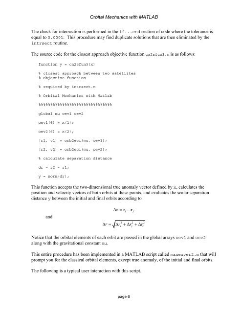 Orbital Maneuvers - Orbital and Celestial Mechanics Website