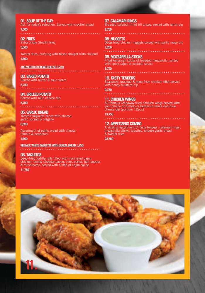 Crepaway Menu