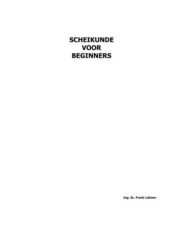 Scheikunde voor beginners - EDU-NET