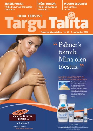 Palmer's toimib. Mina olen tõestus. - Eesti Ekspress