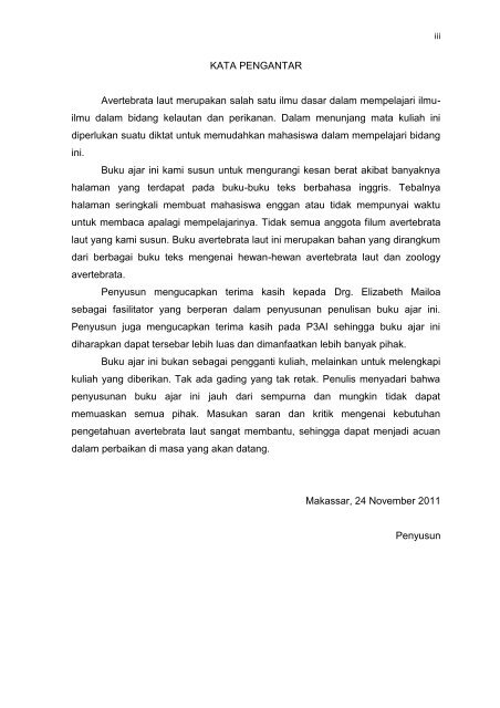 Contoh Kata Pengantar Buku Ajar Materi Pendidikan