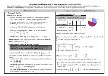 Grundwissen 6. Klasse - Ohm-Gymnasium