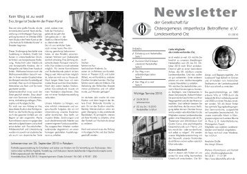 Newsletter 1 - Deutsche Gesellschaft für Osteogenesis imperfecta ...