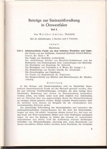 Beiträge zur Steinzeitforschung in Ostwestfalen (Teil I), Bd. 13, 9-94.