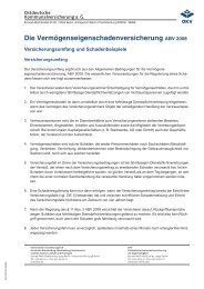 Die Vermögenseigenschadenversicherung ABV 2008 - OKV-online