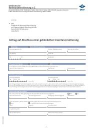 Antrag auf Abschluss einer gebündelten ... - OKV-online