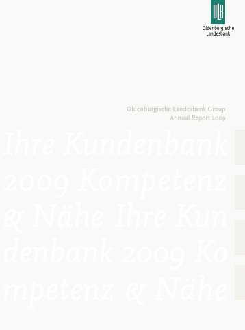 Oldenburgische Landesbank Group Annual Report 2009