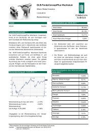 OLB-FondsConceptPlus Wachstum - Oldenburgische Landesbank