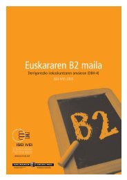 b2* euskara mailaren ebaluazioa - ISEI