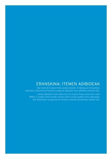 ERANSKINA: ITEMEN ADIBIDEAK - ISEI
