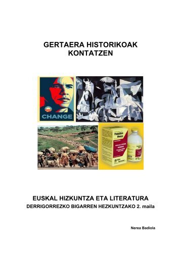 Gertaera historikoak kontatzen - nagusia