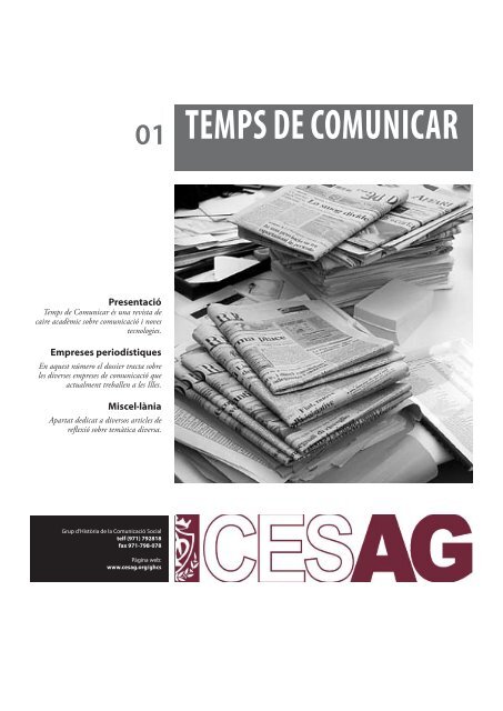 teMps de coMUNicaR Logotip deL cesag