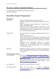 Curriculum Vitae - Erlangen Graduate School in Advanced Optical ...