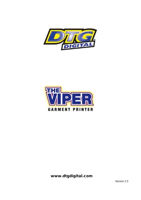 DTG Viper User Guide V2 - Impression Technology