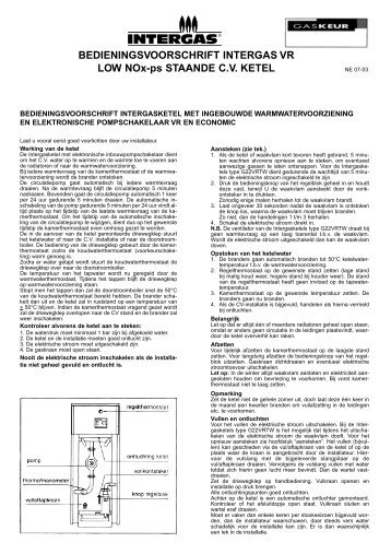 Intergas G22EW en G..VRW