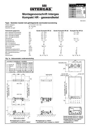 Montagevoorschrift Kombi Kompakt HR - Intergas