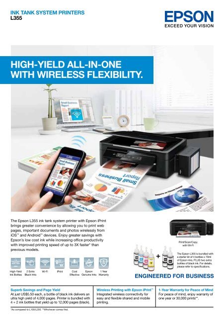Epson Printer Drivers L355 - Uses l355 can print color and ...