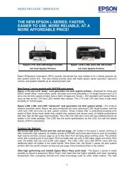 The New Epson L-Series - Epson Philippines