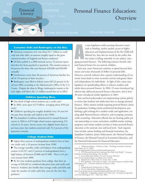 Printer Friendly Version - National Conference of State Legislatures