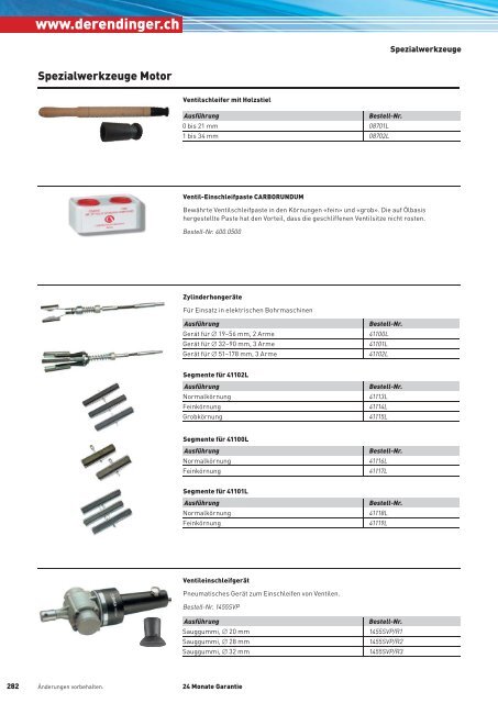 Spezialwerkzeuge - Derendinger