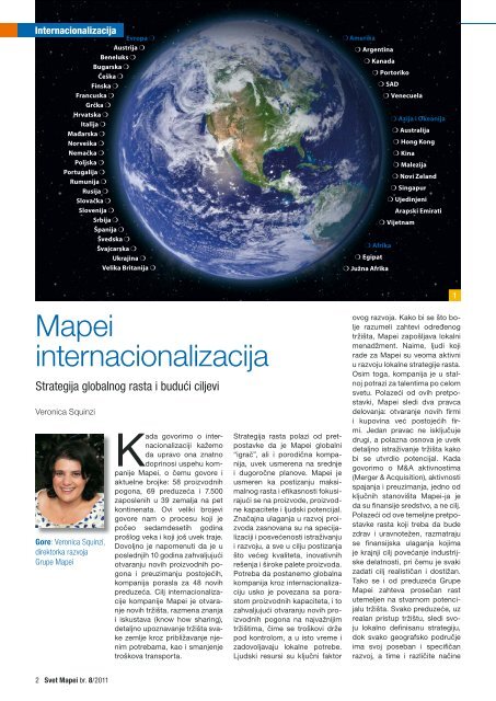 novosti, tehnic ka rešenja, kultura - Mapei