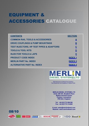 EQUIPMENT & ACCESSORIES CATALOGUE - Merlin Diesel