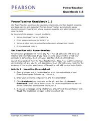 PowerTeacher Gradebook 1.6 PowerTeacher Gradebook 1.6