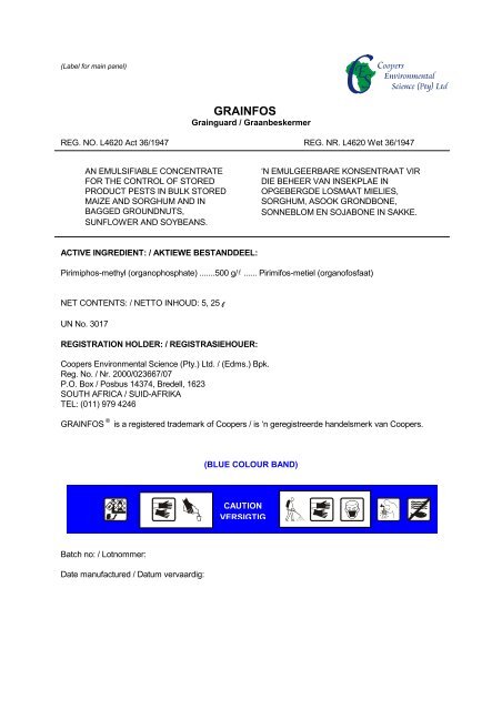 GRAINFOS - Coopers Environmental Science