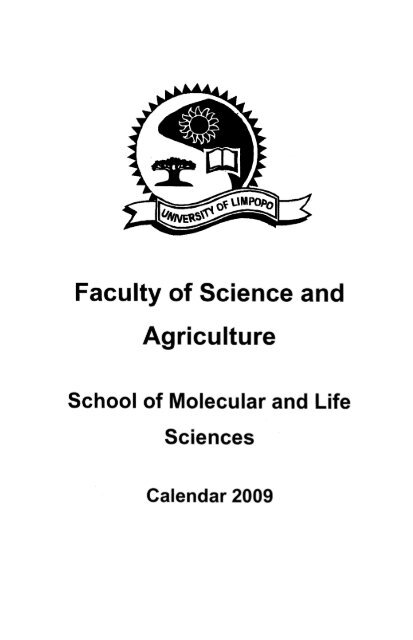 Faculty of Science and Agriculture - University of Limpopo