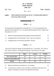 GR. 12 WISKUNDE DERDE VRAESTEL JUNIE 2010 Tyd ... - AdMaths