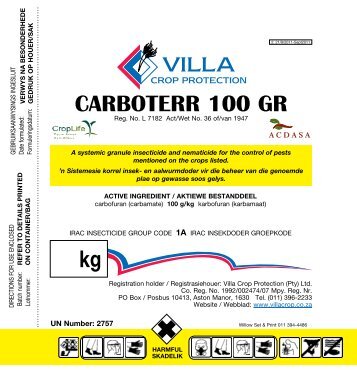 Carboterr 100 GR A_Villa - Villa Crop Protection