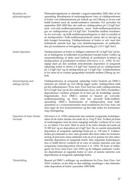 Atmosfærisk deposition, driftsrapport for luft- forurening i 2004